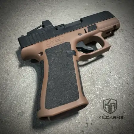 Glock 43X MOS - Cerakote & Stippled - Ready to Ship