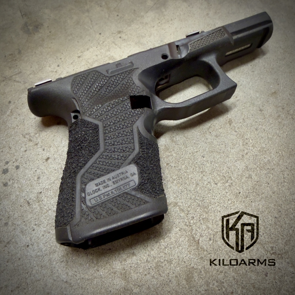 Charlie 'Sunburst' Stippled Glock 19 Gen 5 Frame