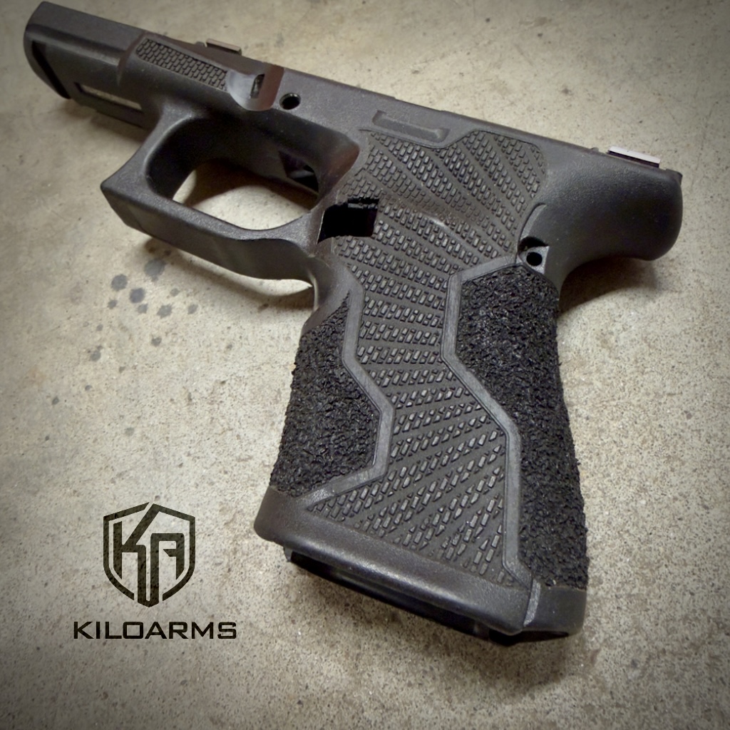 Charlie 'Sunburst' Stippled Glock 19 Gen 5 Frame - Image 3